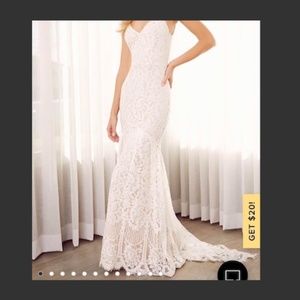 Lulus Flynn White Maxi Lace Dress